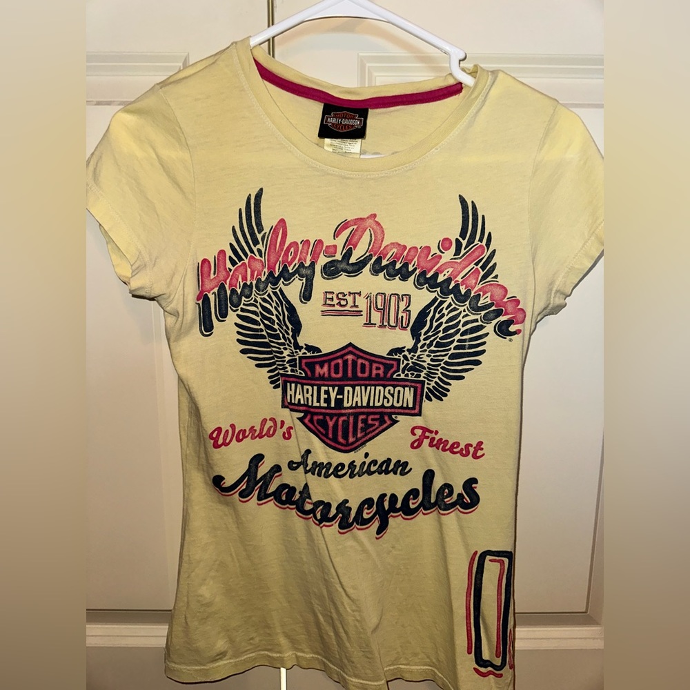 Harley Davidson Yellow Shirt